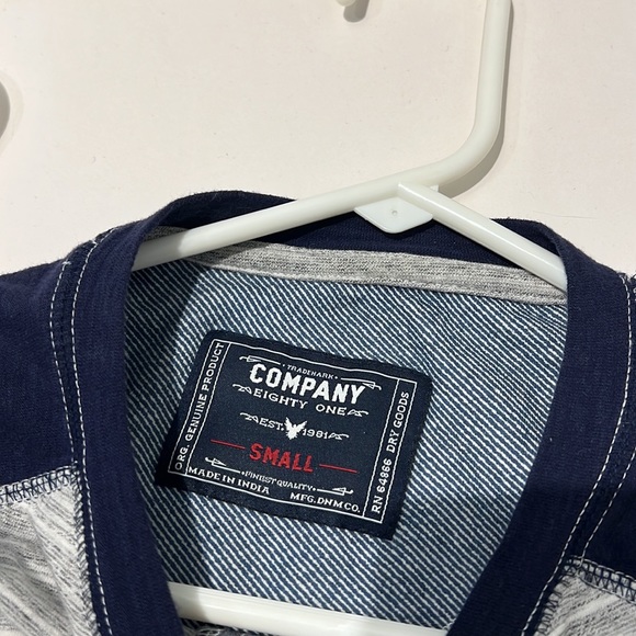 Men’s Company Eighty One Navy/Gray Button Shirt Size Medium - Picture 5 of 5